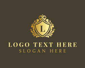 Hotel - Royalty Shield Crown logo design