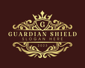 Royalty Shield Crown logo design