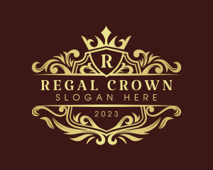 Royalty Shield Crown logo design