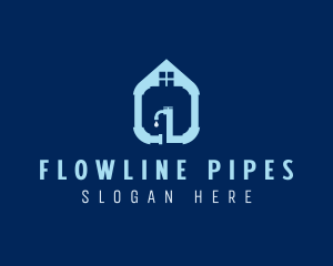 Pipe Faucet Plumbing logo design