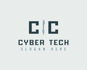 Cyber - Cyber Technology Business logo design
