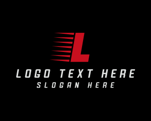 Race - Express Delivery Courier Logistic logo design