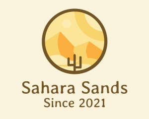 Sahara - Desert Valley Badge logo design