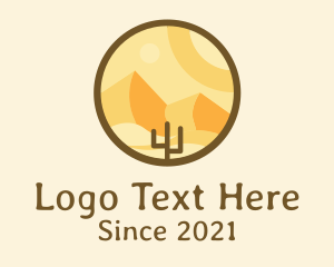 Sightseeing - Desert Valley Badge logo design