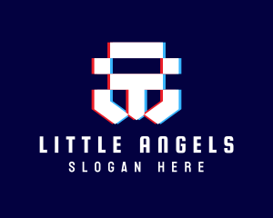 Static Motion Letter T Pixel  Logo