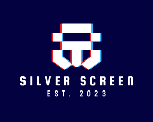 Game Streaming - Static Motion Letter T Pixel logo design