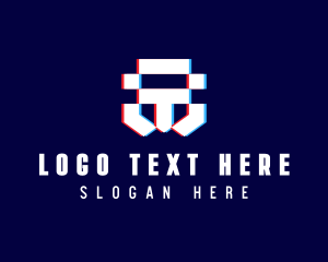 Data - Static Motion Letter T Pixel logo design