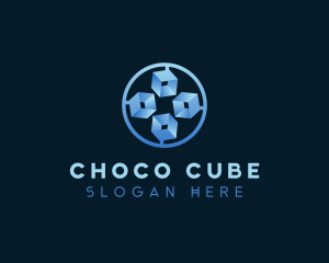 Digital Cube AI logo design