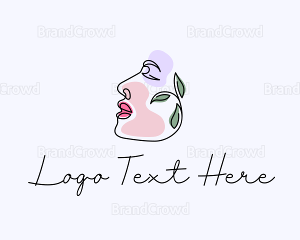 Organic Beauty Face Logo