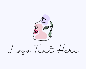 Human - Organic Beauty Face logo design