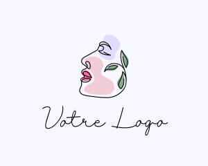 Organic Beauty Face Logo