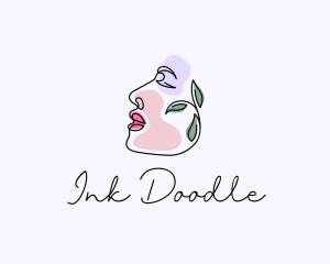 Organic Beauty Face logo design