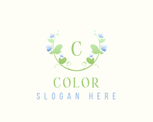 Water Color Art Flower logo design