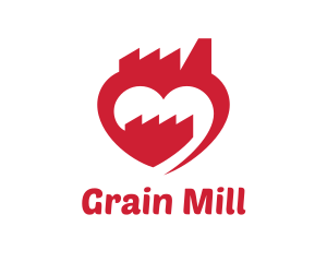 Mill - Love Dating Factory logo design