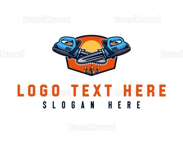 Chainsaw Logging Tool Logo