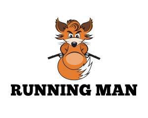 Angry - Fox Gun Hunt logo design