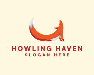 Howling Wildlife Fox  logo design