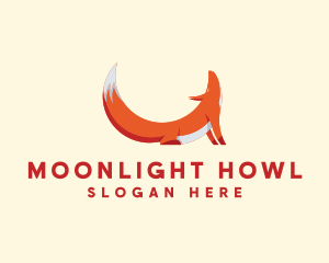 Howling Wildlife Fox  logo design