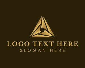 Accounting - Firm Pyramid Triangle logo design