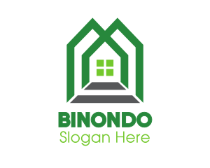 Green Shape House Logo