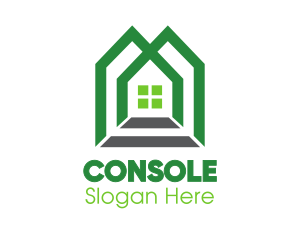 Green Shape House Logo