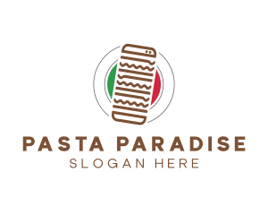 Italian Resto Delivery logo design