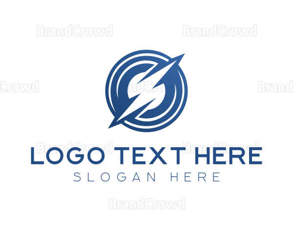 Electrician Lightning Bolt Logo