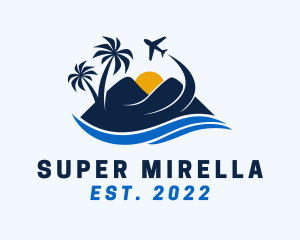 Sea - Summer Ocean Mountain logo design