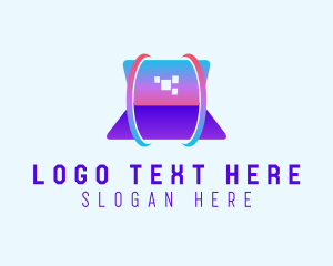 Expert - Laptop Pixel Orbit logo design