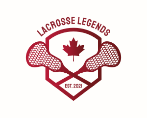 Lacrosse - Canada Lacrosse Badge logo design