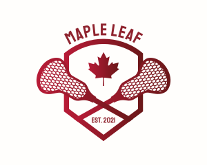 Quebec - Canada Lacrosse Badge logo design