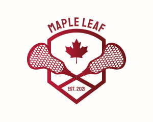 Canada Lacrosse Badge logo design