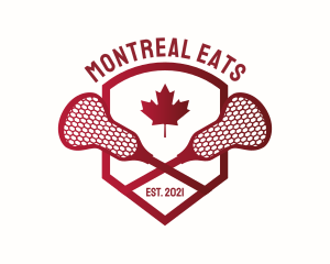 Montreal - Canada Lacrosse Badge logo design