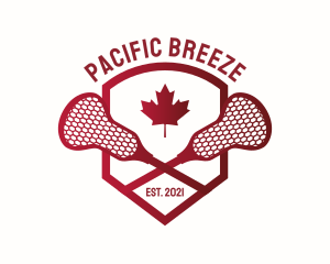 Vancouver - Canada Lacrosse Badge logo design