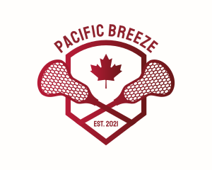 Canada Lacrosse Badge logo design