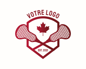 League - Canada Lacrosse Badge logo design