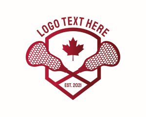 Lacrosse - Canada Lacrosse Badge logo design