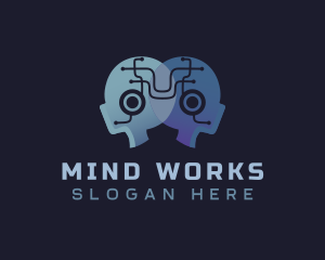 Mind - Mind Technology Circuit logo design