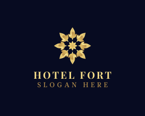 Premium Flower Hotel logo design