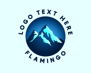 Hiking - Blue Mountain Peak logo design