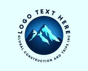 Mountaineer - Blue Mountain Peak logo design