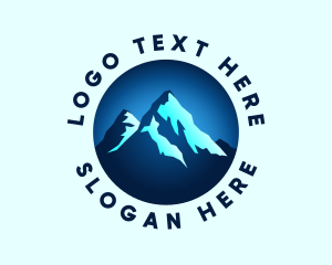 Mountain - Blue Mountain Peak logo design