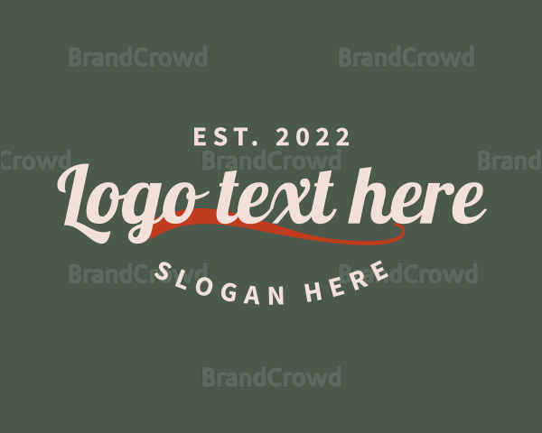 Fancy Retro Streetwear Logo