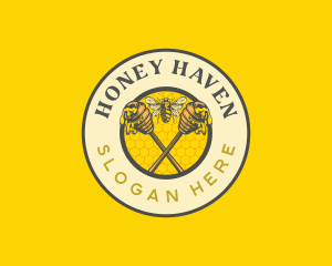 Organic Honey Bee  logo design