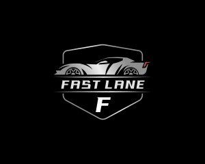 Fast Sports Car Racing logo design