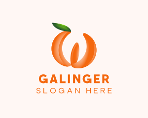 Supermarket - Orange Fruit Business logo design