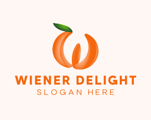 Orange Fruit Business logo design