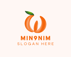 Farmer - Orange Fruit Business logo design