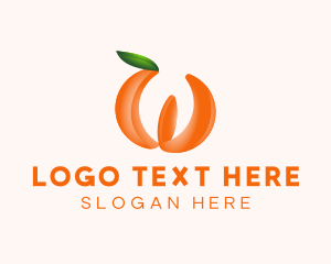 Juice - Orange Fruit Business logo design