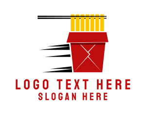 Street Food - Noodle Food Delivery logo design